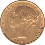 1860 GOLD SOVEREIGN ( GVF ) - SOVEREIGN - Cambridgeshire Coins