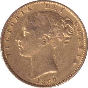 1860 GOLD SOVEREIGN ( GVF ) - SOVEREIGN - Cambridgeshire Coins