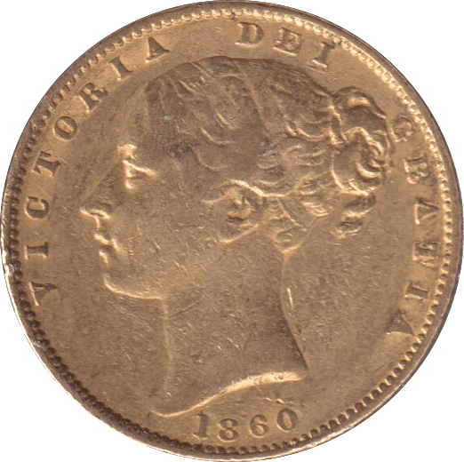 1860 GOLD SOVEREIGN ( GVF ) - SOVEREIGN - Cambridgeshire Coins