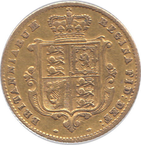 1860 GOLD SOVEREIGN ( VF ) - HALF SOVEREIGN - Cambridgeshire Coins