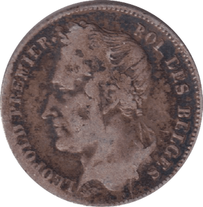 1860 HALF FRANC BELGIUM - WORLD COINS - Cambridgeshire Coins