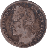 1860 HALF FRANC BELGIUM - WORLD COINS - Cambridgeshire Coins