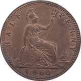 1860 HALF PENNY ( UNC ) - WORLD COINS - Cambridgeshire Coins