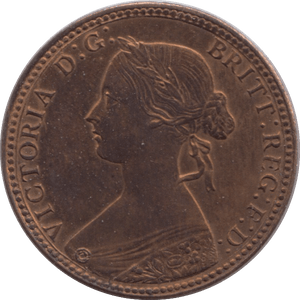 1860 HALFPENNY ( AUNC ) - Halfpenny - Cambridgeshire Coins
