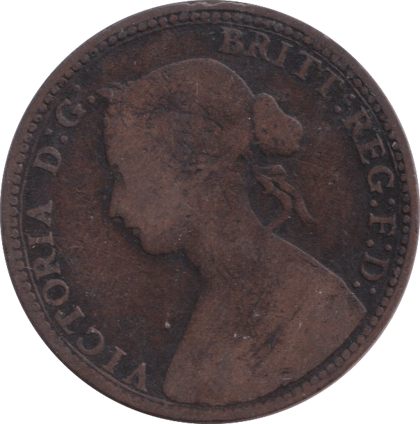 1860 HALFPENNY ( FINE ) - HALFPENNY - Cambridgeshire Coins