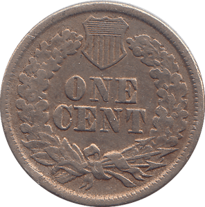 1860 ONE CENT USA - WORLD COINS - Cambridgeshire Coins