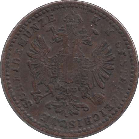 1860 ONE KREUZER AUSTRIA - WORLD COINS - Cambridgeshire Coins