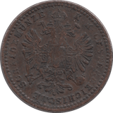1860 ONE KREUZER AUSTRIA - WORLD COINS - Cambridgeshire Coins