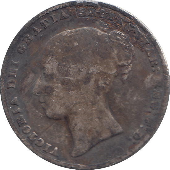 1860 ONE SHILLING ( NF ) - SHILLING - Cambridgeshire Coins