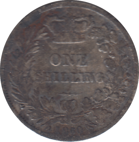 1860 ONE SHILLING ( NF ) - SHILLING - Cambridgeshire Coins