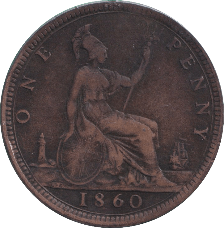 1860 PENNY ( FINE ) - PENNY - Cambridgeshire Coins