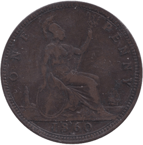 1860 PENNY ( FINE ) - PENNY - Cambridgeshire Coins