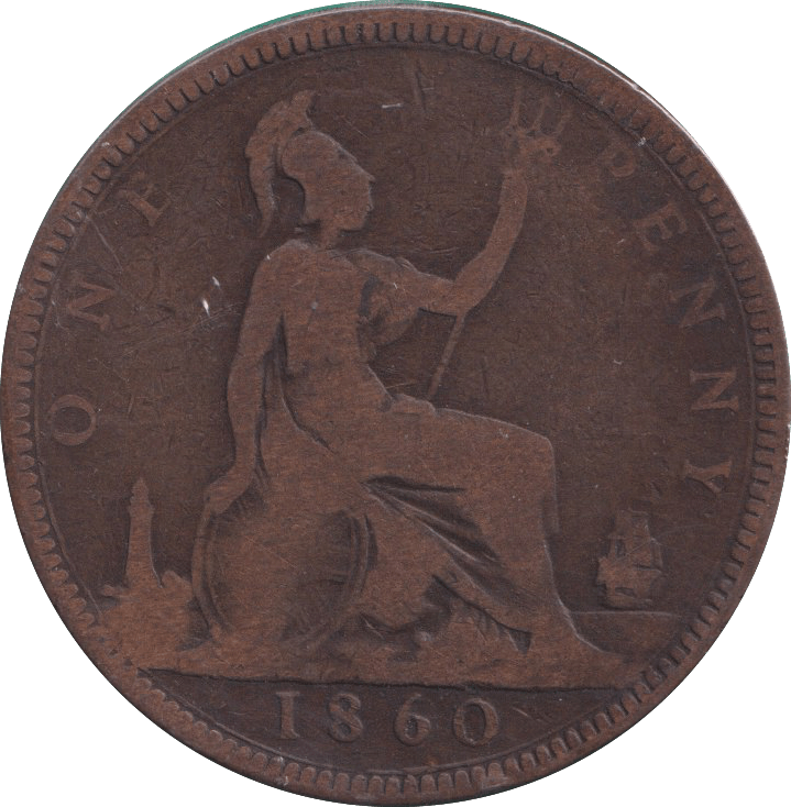 1860 PENNY ( NF ) - PENNY - Cambridgeshire Coins