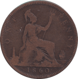 1860 PENNY ( NF ) - PENNY - Cambridgeshire Coins