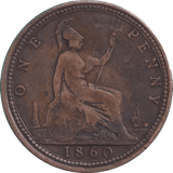1860 PENNY ( NF ) - PENNY - Cambridgeshire Coins