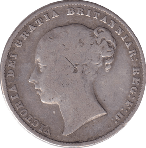 1860 SHILLING ( FINE ) - SHILLING - Cambridgeshire Coins