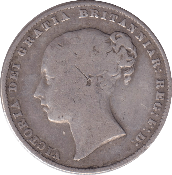 1860 SHILLING ( FINE ) - SHILLING - Cambridgeshire Coins