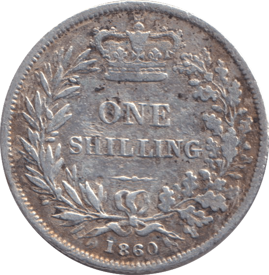1860 SHILLING ( FINE ) - SHILLING - Cambridgeshire Coins