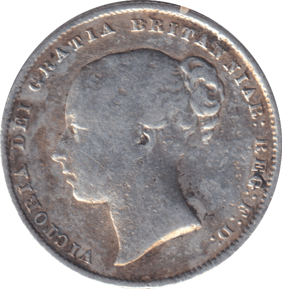 1860 SHILLING ( FINE ) - SHILLING - Cambridgeshire Coins