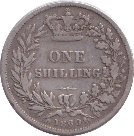 1860 SHILLING ( FINE ) - SHILLING - Cambridgeshire Coins
