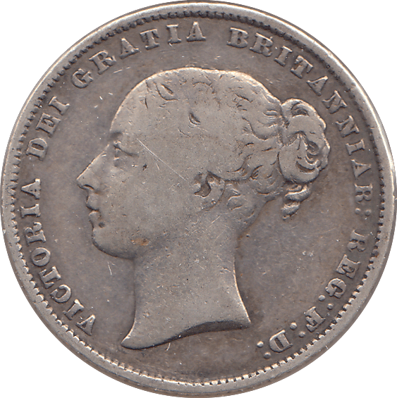 1860 SHILLING ( GF ) - SHILLING - Cambridgeshire Coins