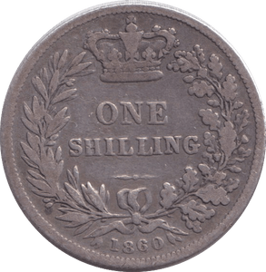 1860 SHILLING ( GF ) - SHILLING - Cambridgeshire Coins