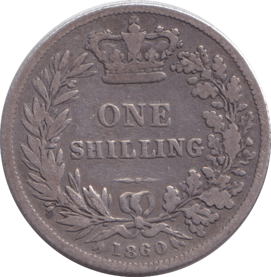 1860 SHILLING ( GF ) - SHILLING - Cambridgeshire Coins