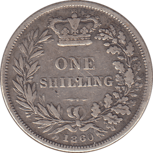 1860 SHILLING ( GF ) - SHILLING - Cambridgeshire Coins