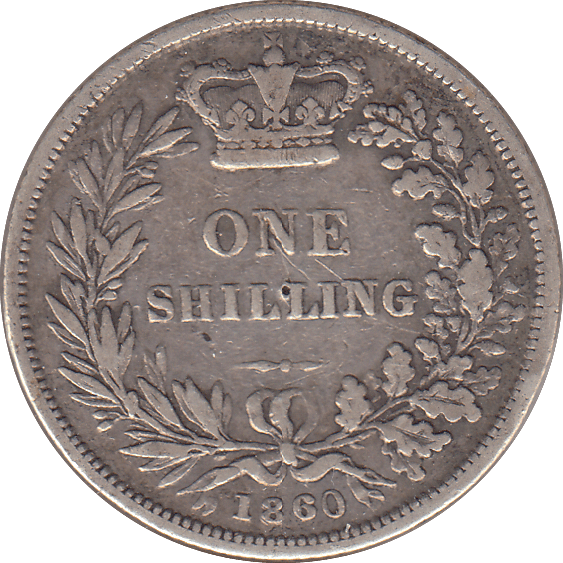1860 SHILLING ( GF ) - SHILLING - Cambridgeshire Coins