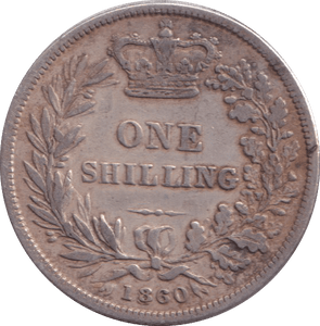 1860 SHILLING ( VF ) - SHILLING - Cambridgeshire Coins