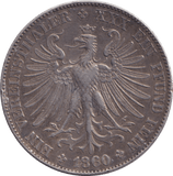 1860 SILVER 1 THALER GERMANY - SILVER WORLD COINS - Cambridgeshire Coins