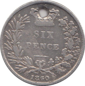 1860 SIXPENCE ( FAIR ) - WORLD COINS - Cambridgeshire Coins