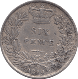 1860 SIXPENCE ( FINE ) - SIXPENCE - Cambridgeshire Coins