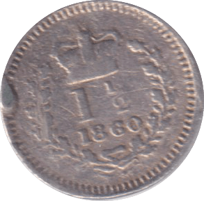 1860 THREE HALF PENCE ( FAIR ) - THREE HALF PENCE - Cambridgeshire Coins