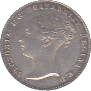 1860 THREEPENCE ( AUNC ) - THREEPENCE - Cambridgeshire Coins