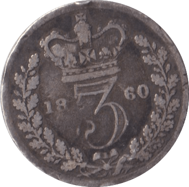 1860 THREEPENCE ( GF ) - THREEPENCE - Cambridgeshire Coins