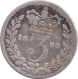 1860 THREEPENCE ( NF ) - WORLD COINS - Cambridgeshire Coins