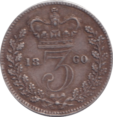 1860 THREEPENCE ( VF ) - THREEPENCE - Cambridgeshire Coins