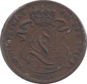 1861 1 CENT BELGIUM - WORLD COINS - Cambridgeshire Coins