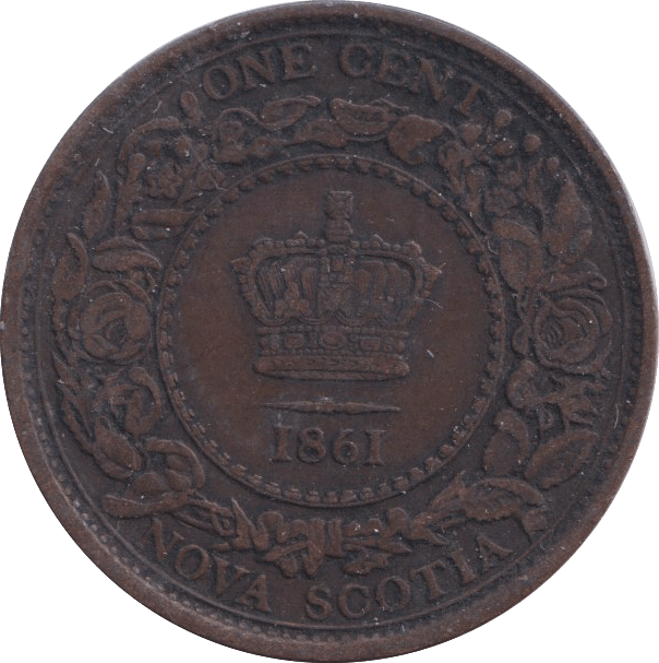 1861 CENT NOVA SCOTIA CANADA - WORLD COINS - Cambridgeshire Coins