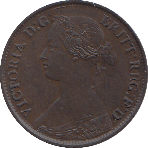 1861 FARTHING ( AUNC ) - FARTHING - Cambridgeshire Coins