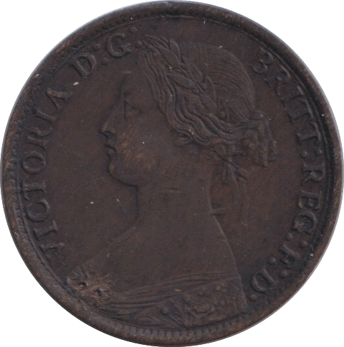 1861 FARTHING ( GVF ) - FARTHING - Cambridgeshire Coins