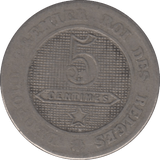 1861 FIVE CENTS BELGIUM - WORLD COINS - Cambridgeshire Coins