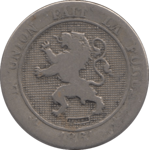 1861 FIVE CENTS BELGIUM - WORLD COINS - Cambridgeshire Coins