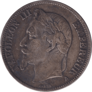 1861 FRANCE 5 FRANCS - WORLD COINS - Cambridgeshire Coins