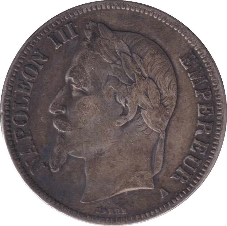 1861 FRANCE 5 FRANCS - WORLD COINS - Cambridgeshire Coins