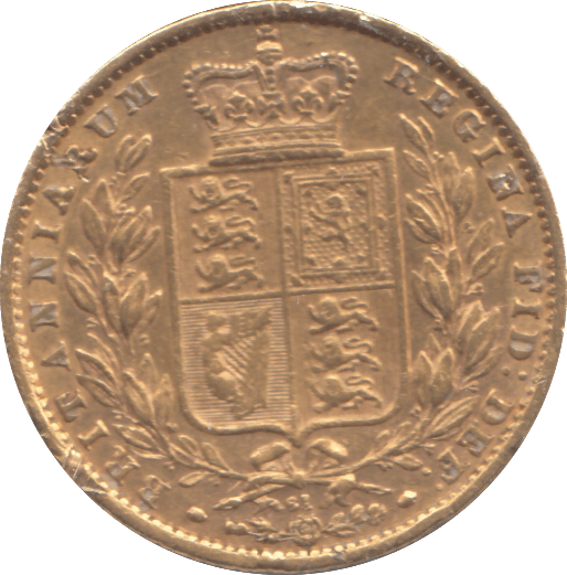 1861 GOLD SOVEREIGN DIE 61 ( VF ) - SOVEREIGN - Cambridgeshire Coins