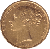 1861 GOLD SOVEREIGN ( GVF ) - SOVEREIGN - Cambridgeshire Coins