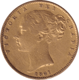 1861 GOLD SOVEREIGN ( VF ) - SOVEREIGN - Cambridgeshire Coins