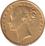 1861 GOLD SOVEREIGN ( VF ) - SOVEREIGN - Cambridgeshire Coins